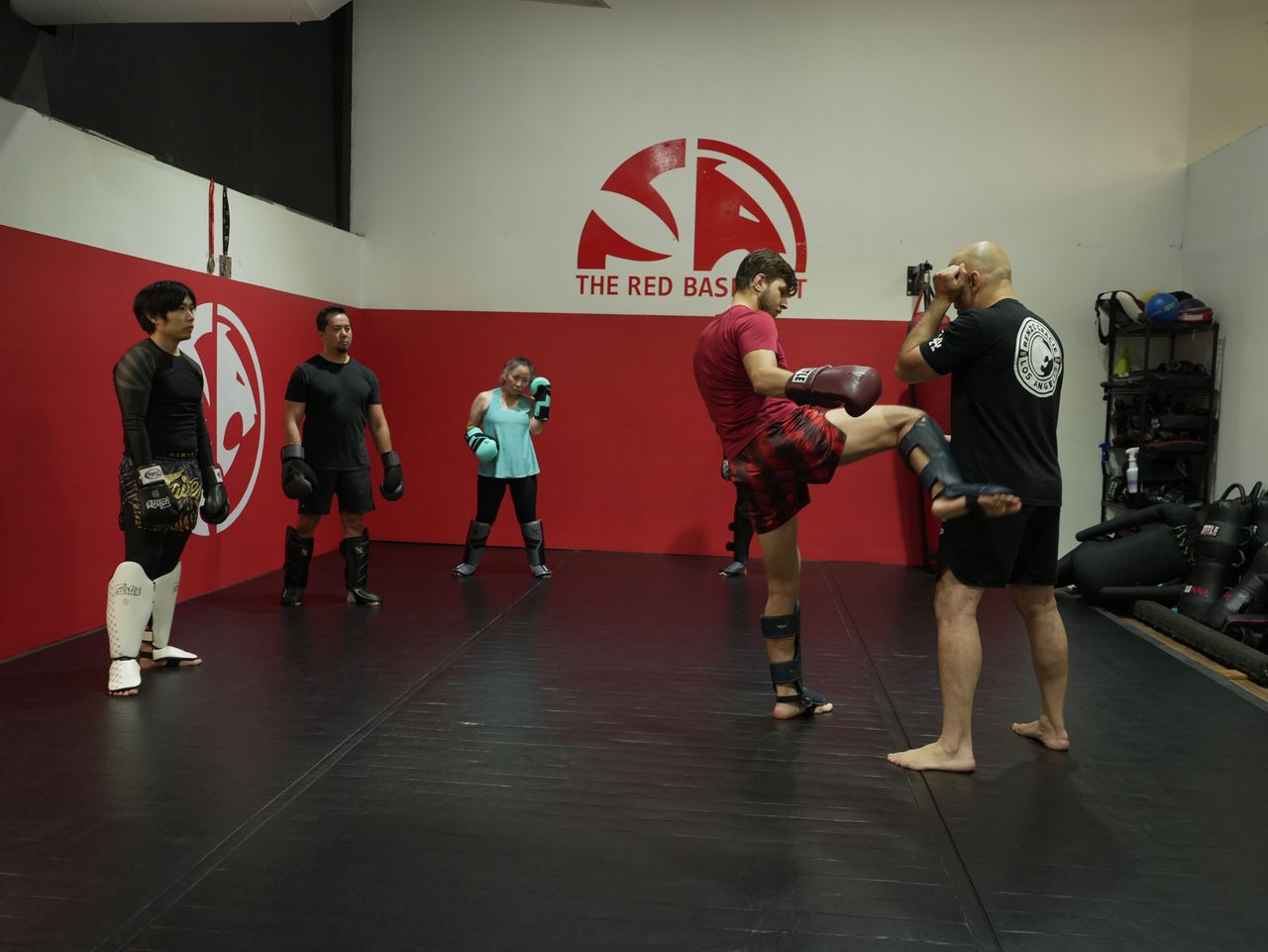 Muay Thai training at Evolution