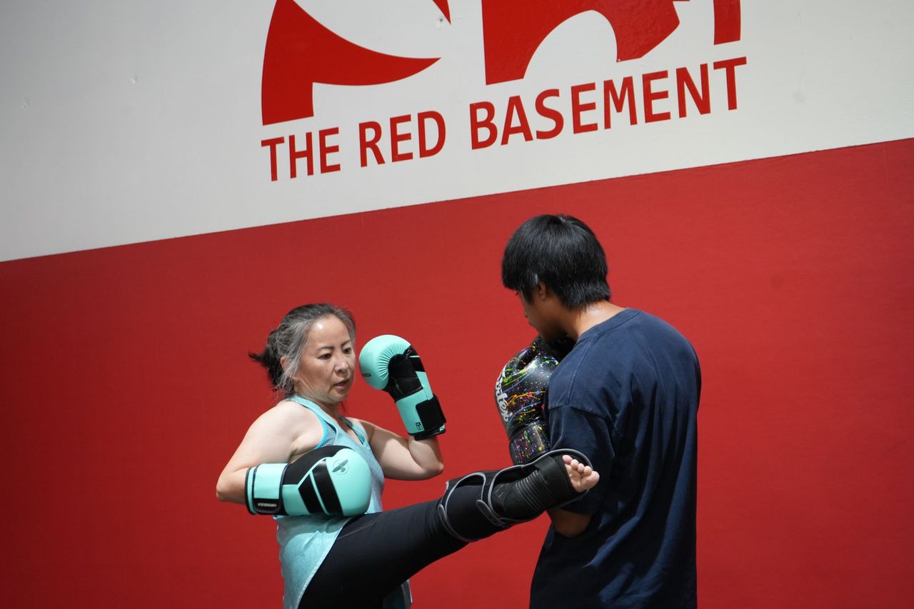 Muay Thai sparring session