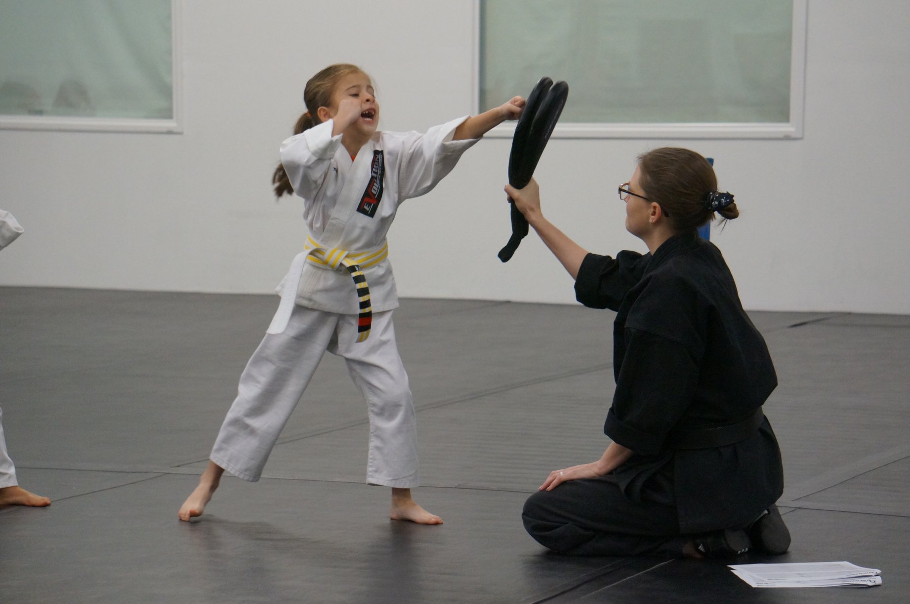 Tiny Tigers Hapkido class